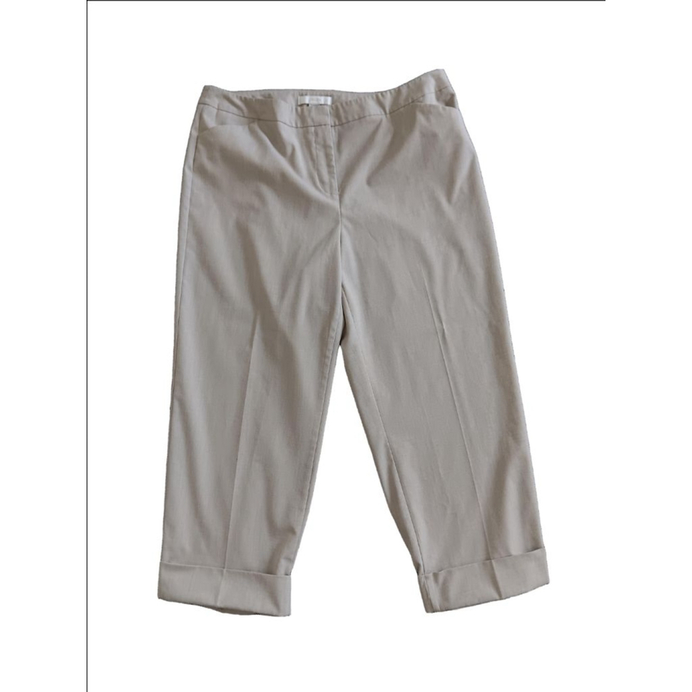 Women's Chico's Beige Cropped Pants Size 2